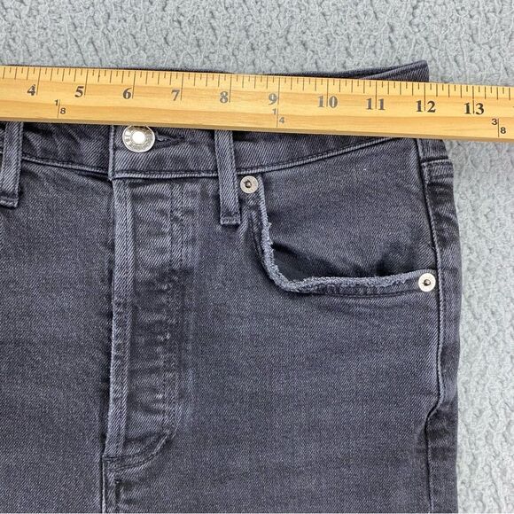 AGOLDE Women's Riley High Rise Straight Crop Button Fly Jeans  |   Size:  24 - Picture 8 of 14